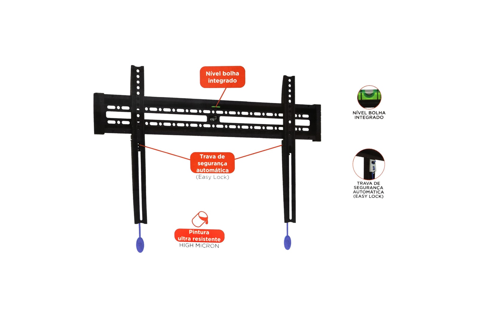 Miniatura Suporte de Parede fixo TV LG - MEC63570101