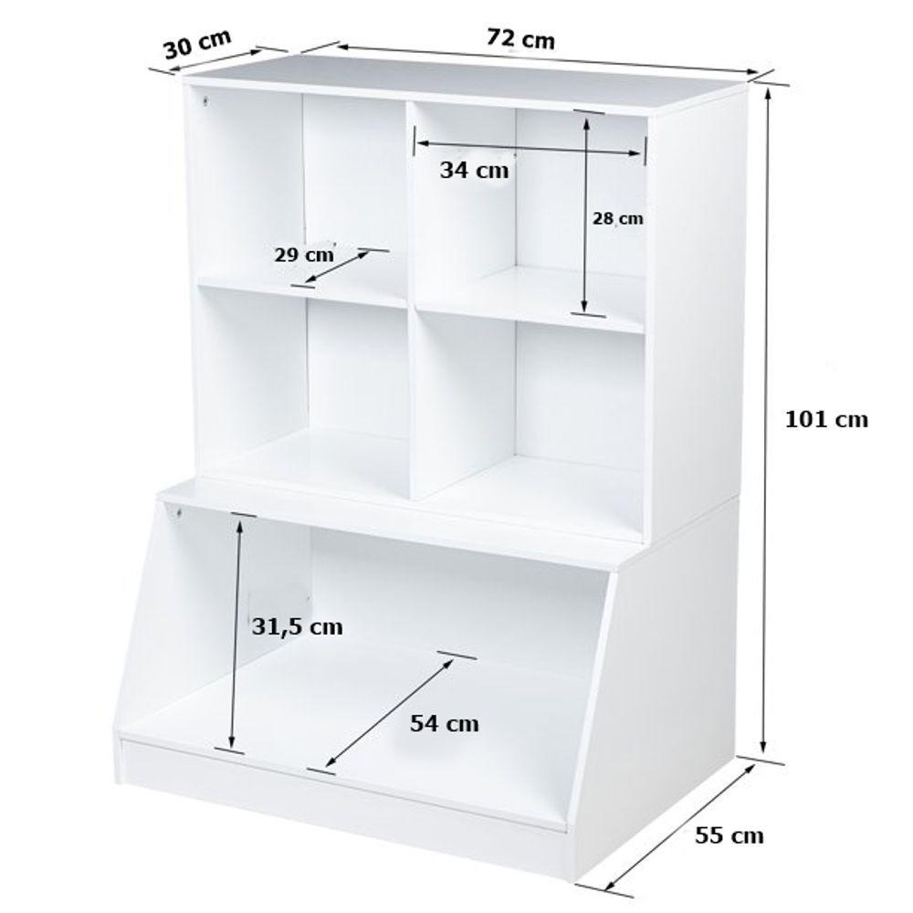 Organizador De Brinquedo Infantil Ariana 100% Mdf