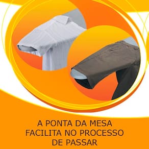 Tábua de Passar Roupa Regulável Utimil EP 212 - Cinza/Branco