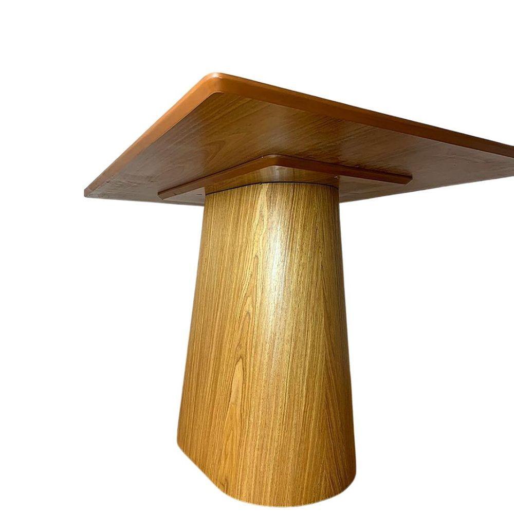 Mesa De Jantar Cone 244X137 Base Freijó Tampo Freijó Marrom