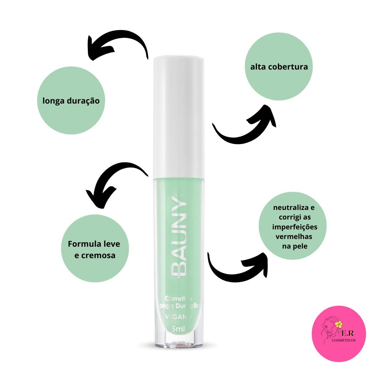 Miniatura Bauny Corretivo Liquido Vegano Cor Verde - 5Ml