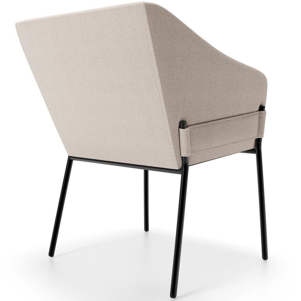Miniatura Kit 5 Cadeiras Para Sala De Jantar Estar Living Olívia L02 Bouclê Creme - Lyam Decor