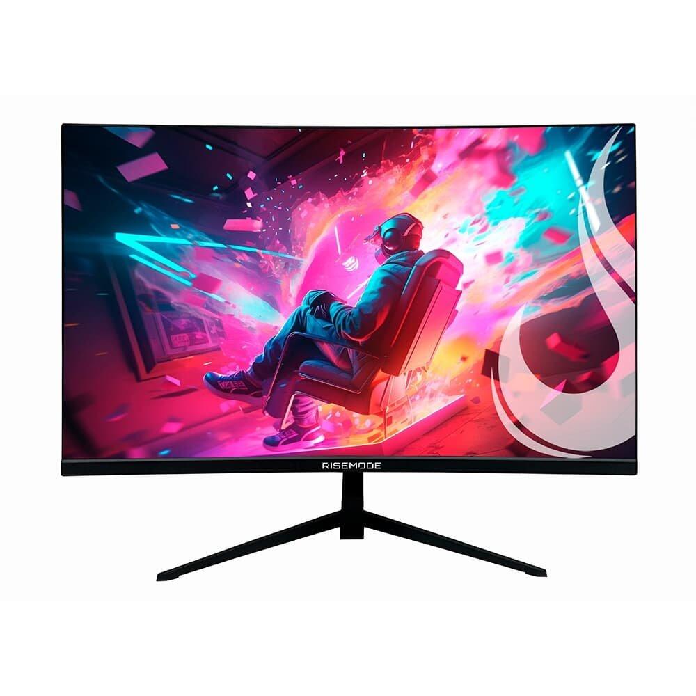 Miniatura Monitor Gamer Rise Mode 24", FHD, Curvo, 180Hz, 1ms, IPS, HDMI e VGA, sRGB 110%, Preto - RM-MOG-24C180FH-B
