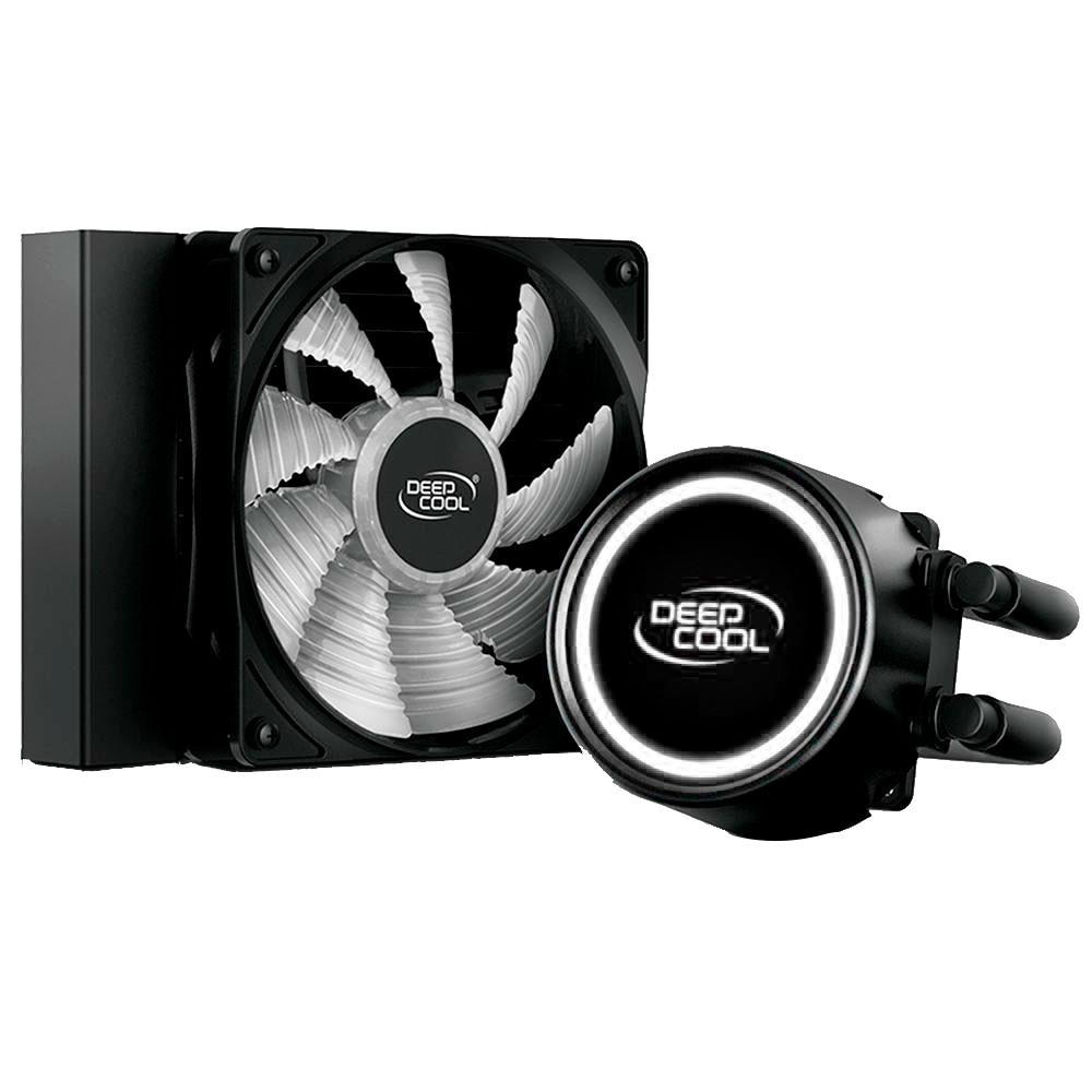 Miniatura Water Cooler Deepcool Gammaxx L120T Led Branco 120Mm Cooler - Deepcool - Water cooler