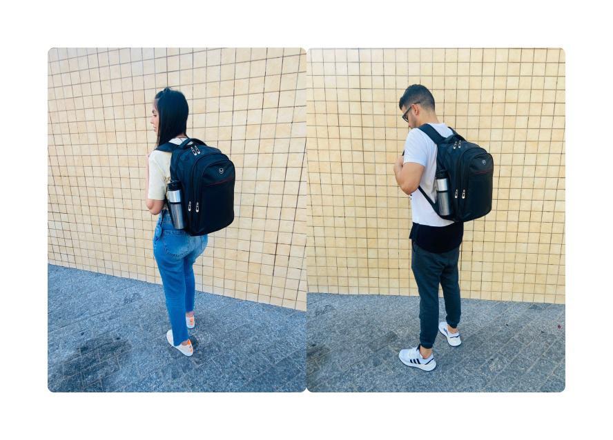 Miniatura Mochila Bolsa Reforçada Grande Escolar Faculdade Notebook