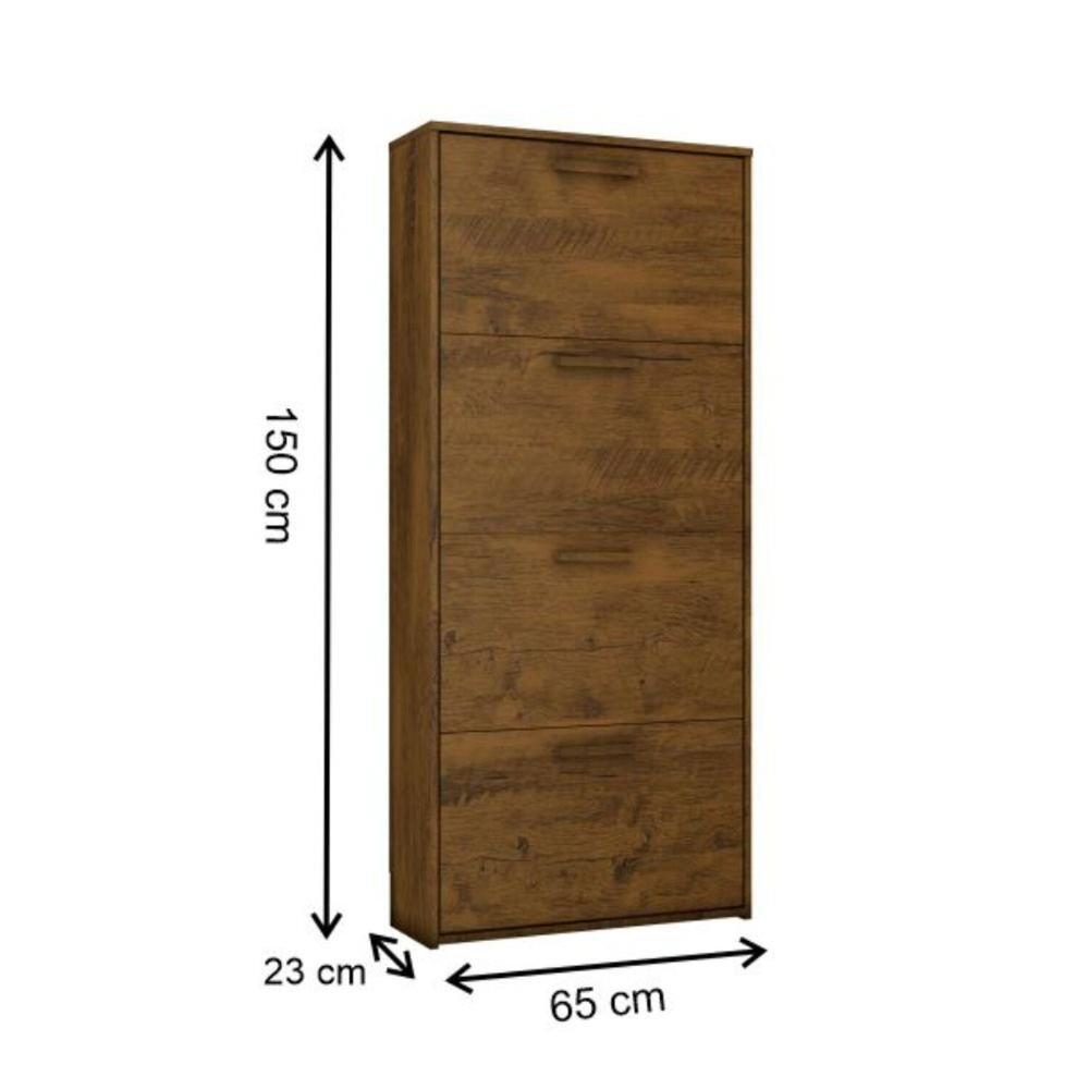 Miniatura Sapateira Organizador Lunna 4 Gavetas - 1,50x65cm Canela