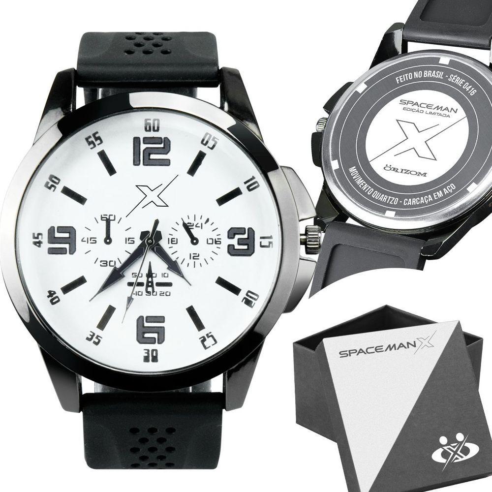 Miniatura Relogio Masculino Aço Inox Preto Qualidade Premium + Caixa Preto Presente Analogico Ponteiro Casual