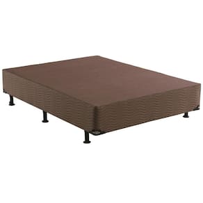 Cama Box de Casal Ortobom Magnyfic com Ortopillow e Molas Ensacadas 65x138x188cm - Marrom/Bege