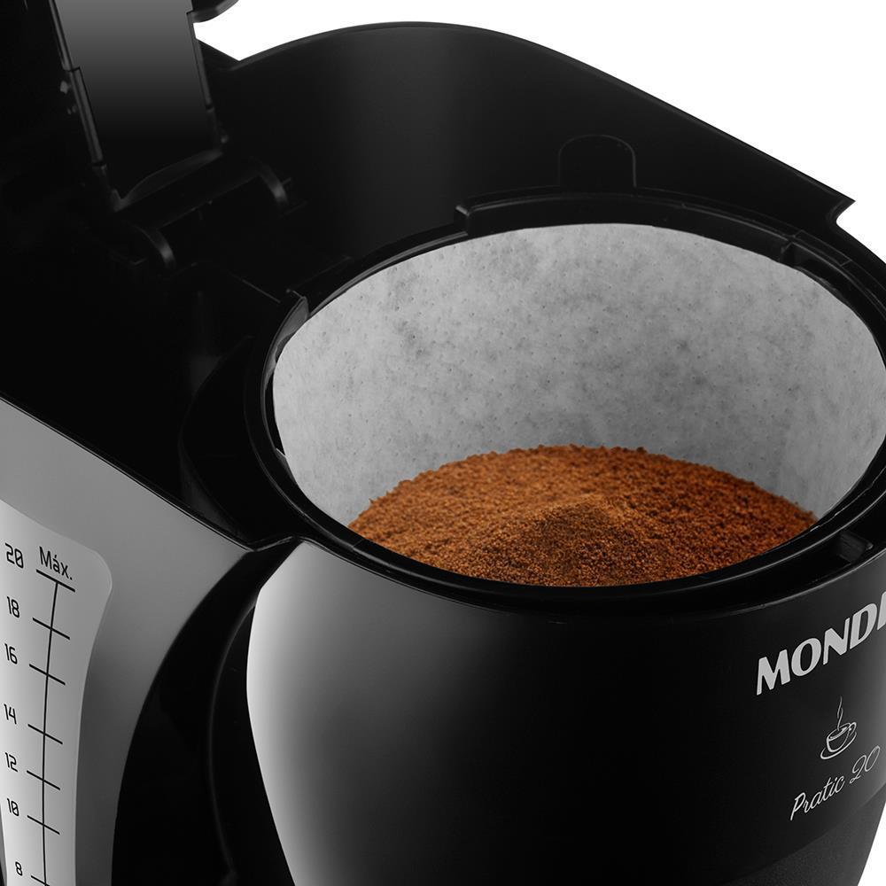 Cafeteira Elétrica Mondial Pratic Cn-01 20 Xícaras Preta 127
