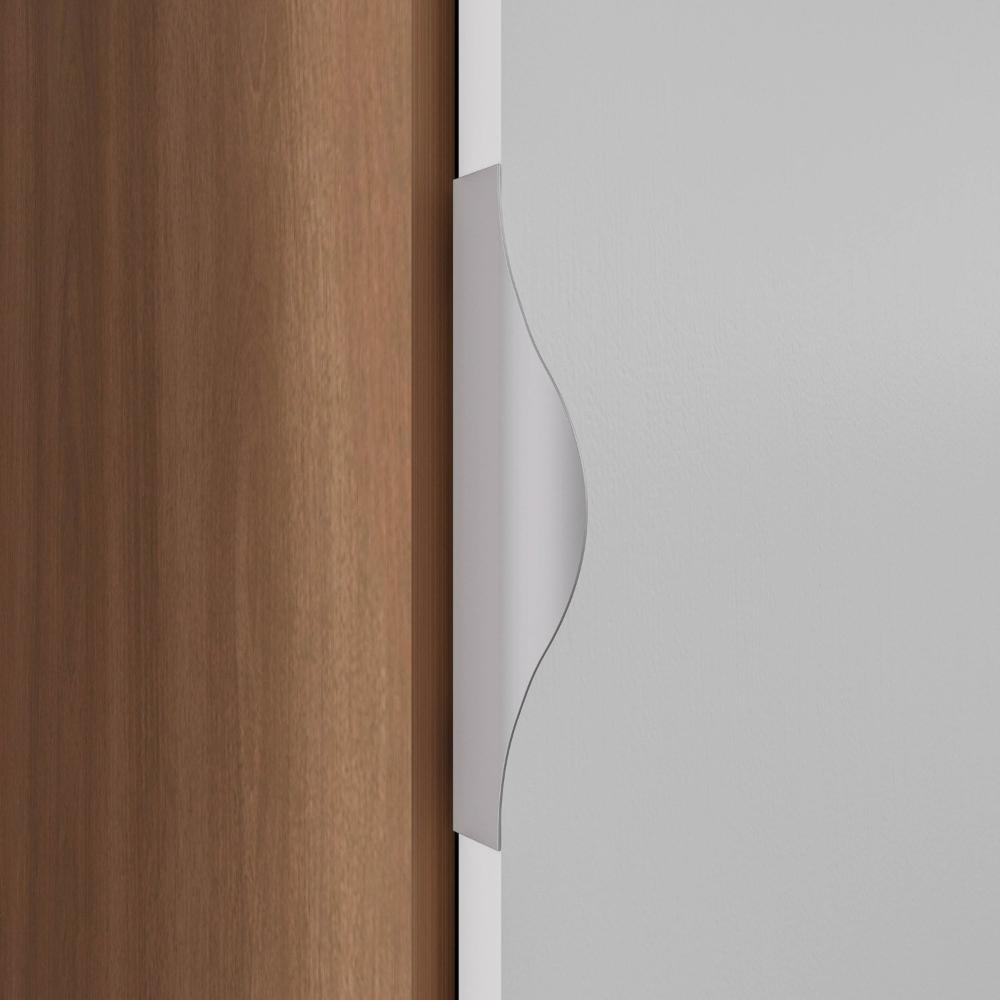 Guarda Roupa Hera 1 Porta 4 Gavetas 1 Cabideiro CabeCasa MadeiraMadeira Branco Geada/Louro/Cinza