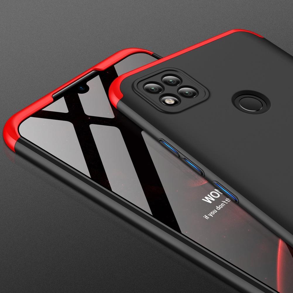 Miniatura Capa Capinha 360 Fosca Para Redmi 10A - Preta Com Vermelho