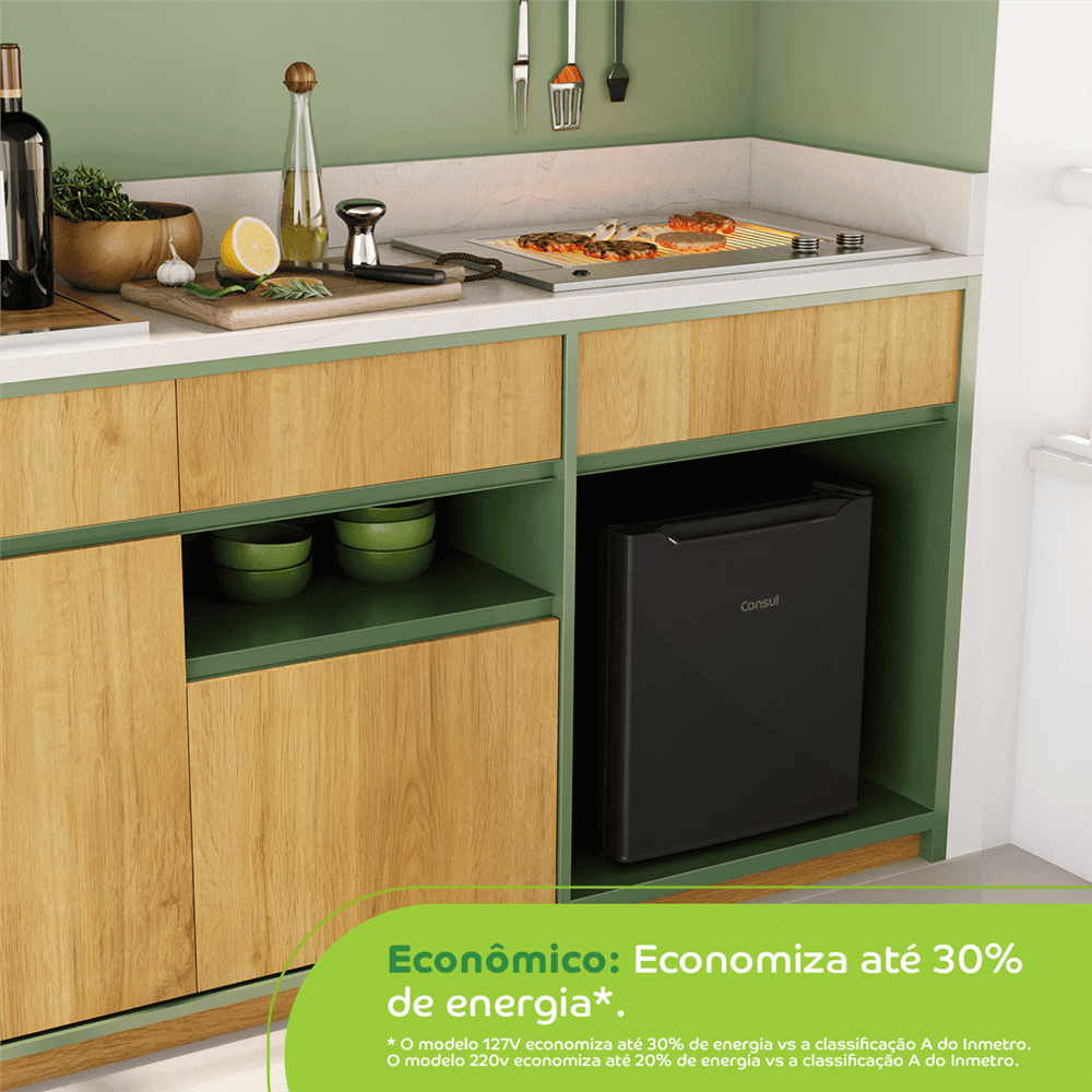 Frigobar 47 litros Consul Preto - CRC04AE 110v