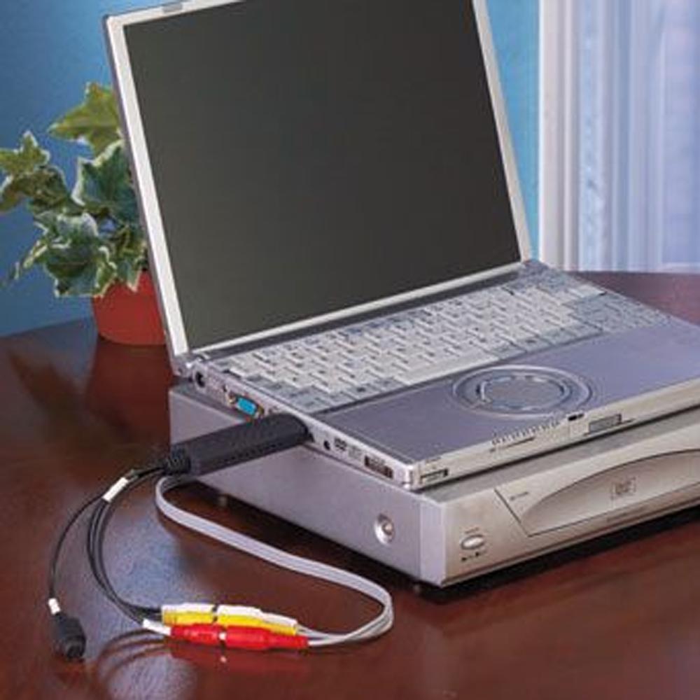 Miniatura Aparelho Converter Fita Vhs Para Dvd Digital Easycap Cabo de vídeo