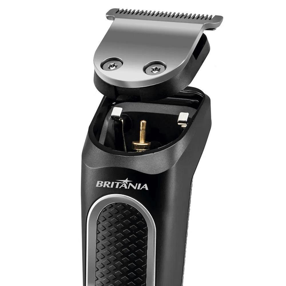 Miniatura Aparador De Pelos Britânia Bap21P Multigroom Preto Bivolt