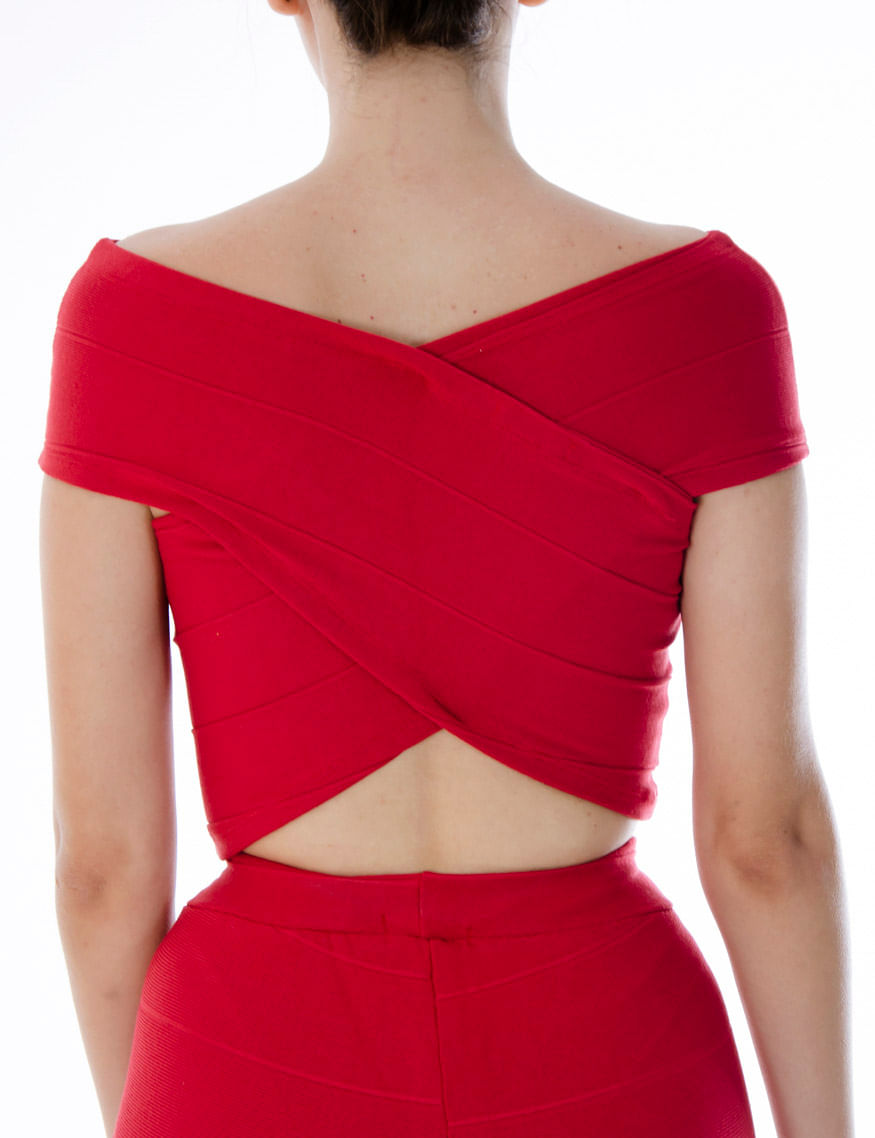 Miniatura Top Cropped Cruzado Bandagem