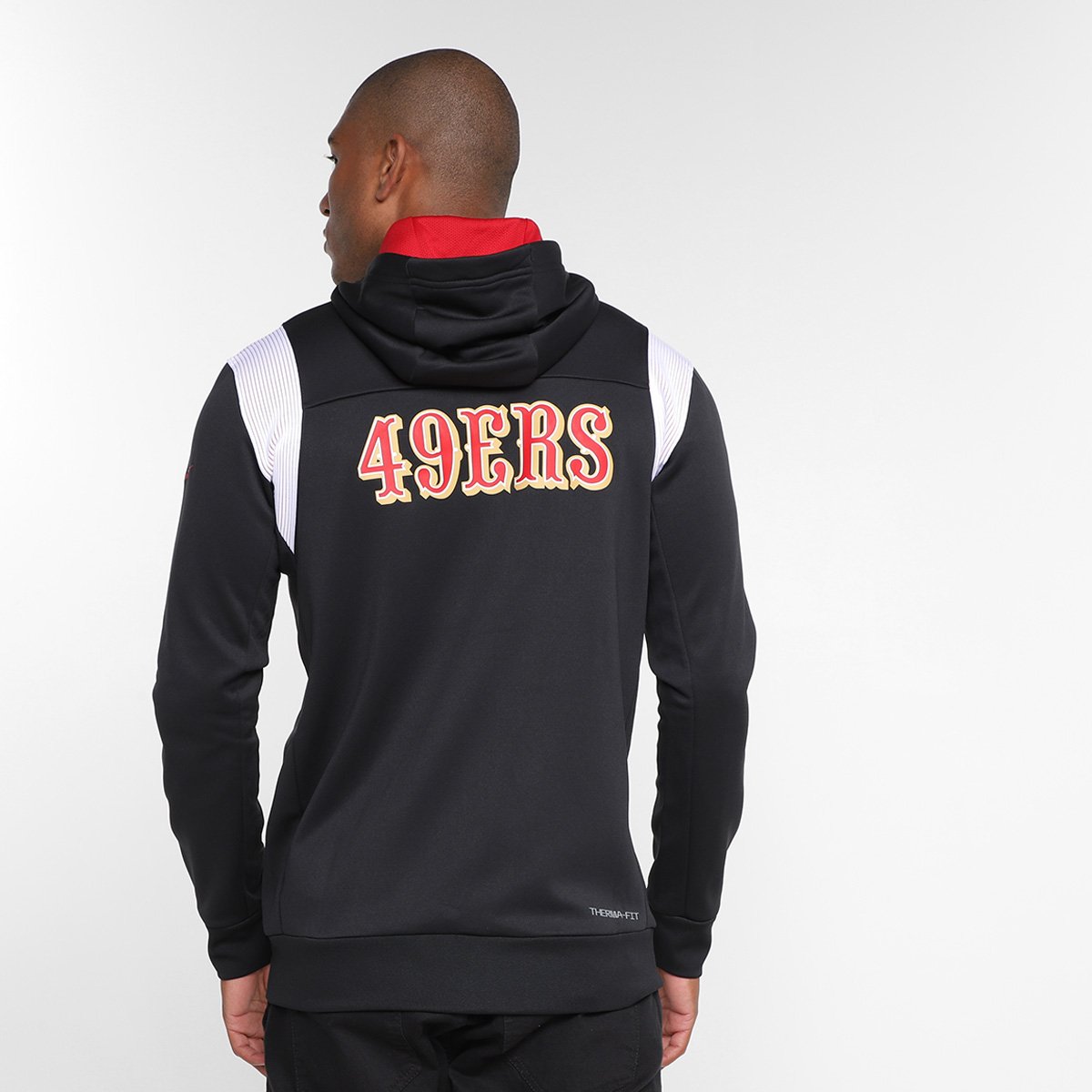 Miniatura Jaqueta Nike NFL San Francisco 49ers Masculina Preto - P
