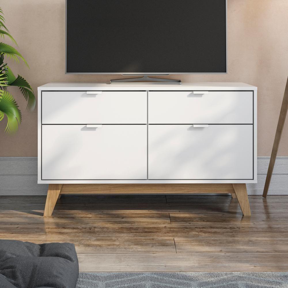 Aparador Kappesberg 2 Portas 2 Gavetas Branco/Itapuã