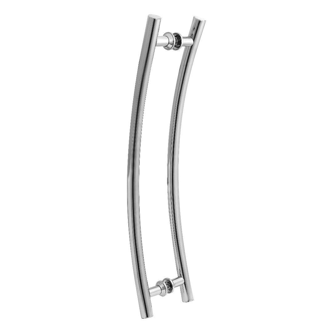 Miniatura Puxador De Porta Tubular Curvo Lateral 100Cm