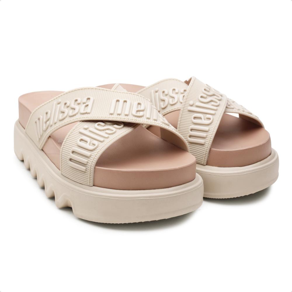 Sandália Melissa Cross M-Lover Platform Feminina Bege / Nude - 33/34