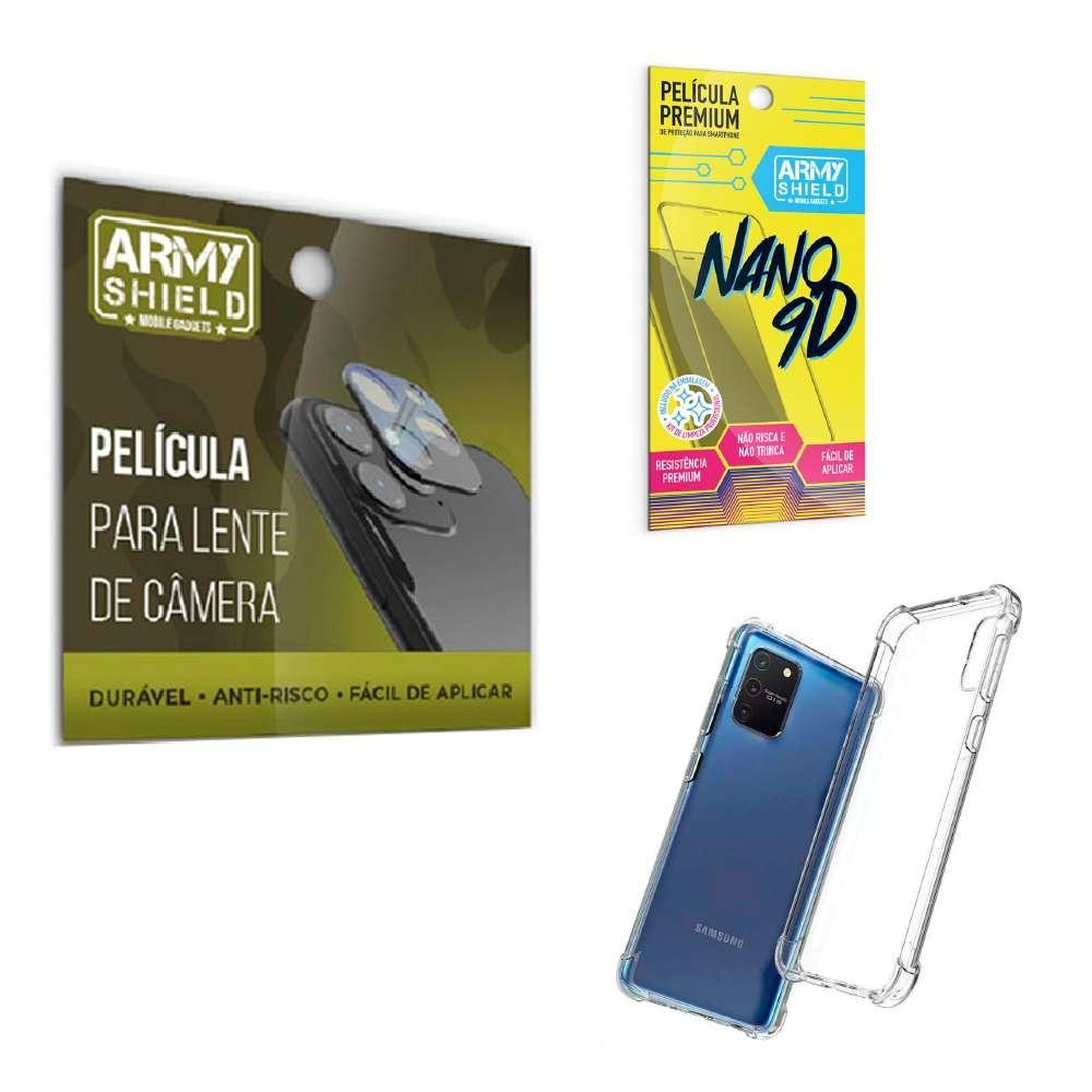 Miniatura Kit Película De Câmera Samsung S10 Lite Com Capa Anti Shock