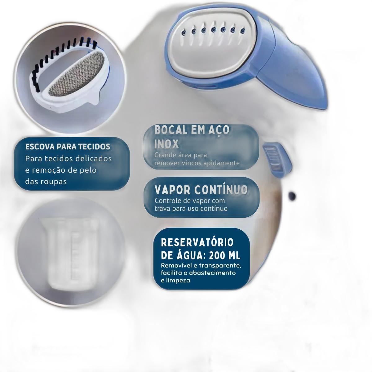 Miniatura Super Vaporizador Roupa Passadeira A Vapor Passador Ferro