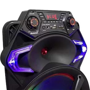 Miniatura Caixa de Som Amplificada Amvox ACA550 Strondo II Bluetooth, Rádio FM, USB - 550W