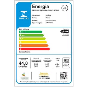 Geladeira Philco Side By Side Eco Inverter PRF535ID Frost Free com Smart Cooling e Display Digital Inox - 434 L 110V