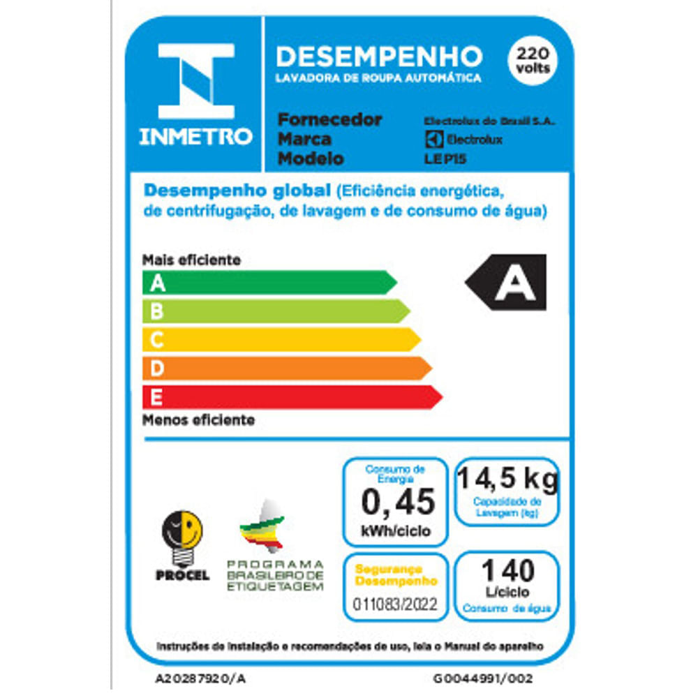 Miniatura Máquina de lavar Electrolux 18kg Preta Expert Filtro Microplásticos, Jatos Poderosos e Pet Pro (LEB18) - 220V 220