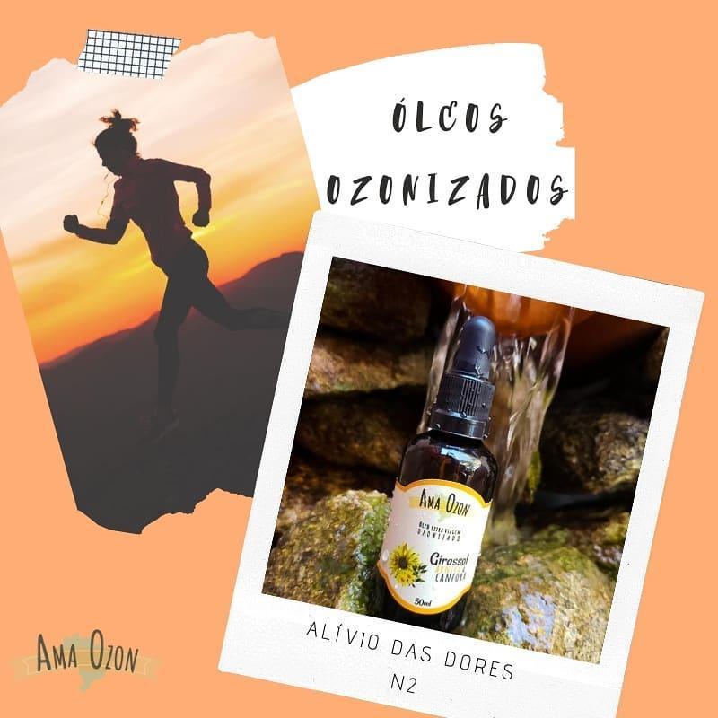 Óleo Ozonizado Arnica E Canfora Óleo De Ozônio Girassol 50Ml