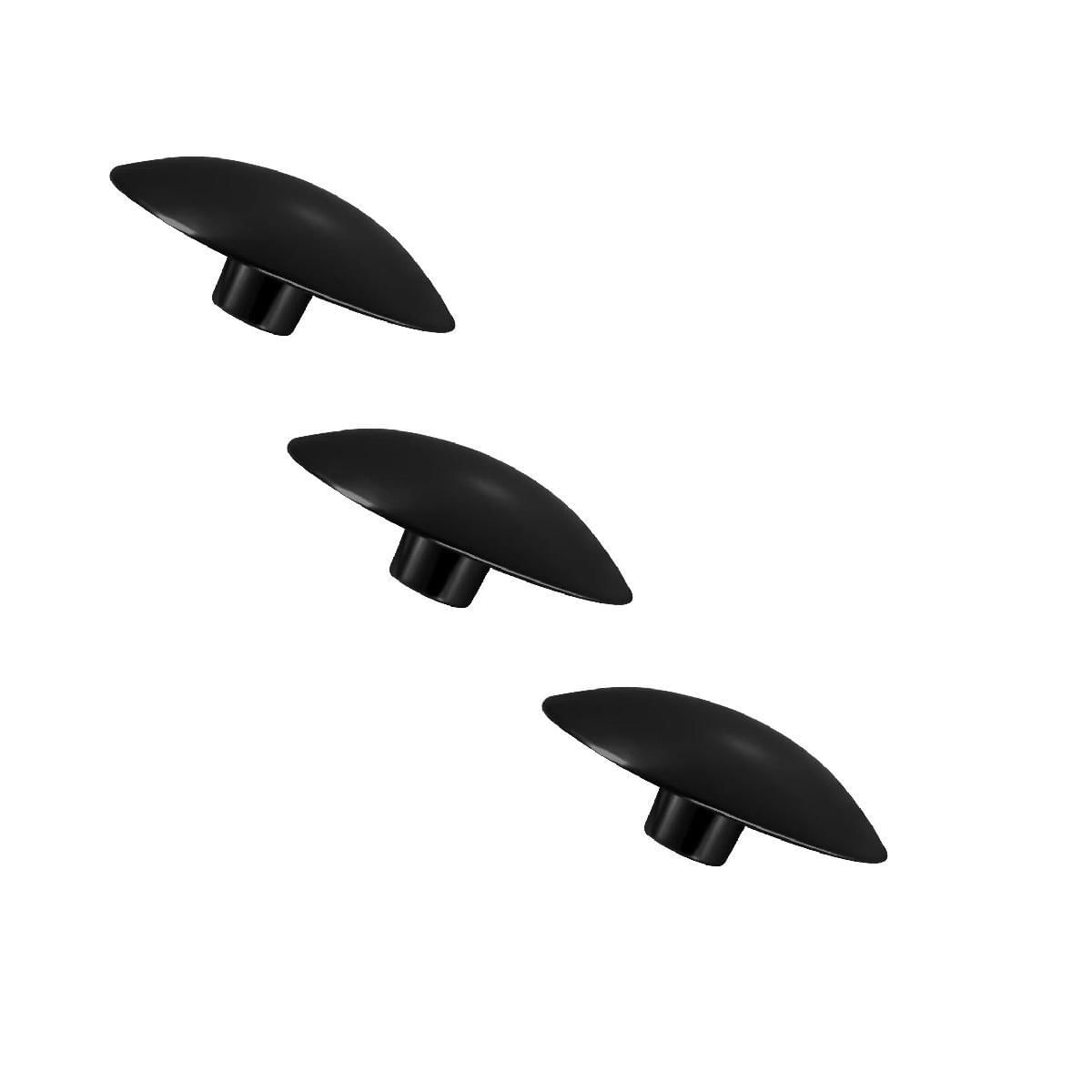 Miniatura Kit 3 Puxador Orion Zen 33X20Mm Preto Zp1883.24 Pequeno