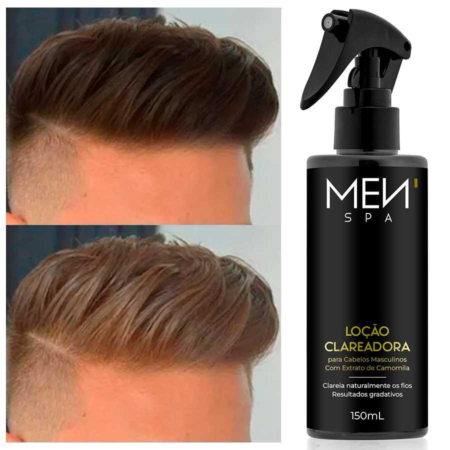 Miniatura Loção Clareadora Para Cabelo E Barba Masculino 150Ml Menspa