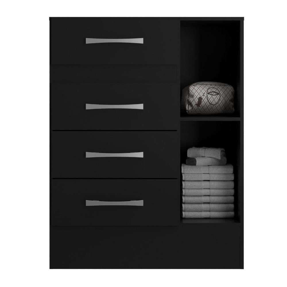 Miniatura Cômoda Sapateira Grande 4 Gavetas 1 Porta MARRON