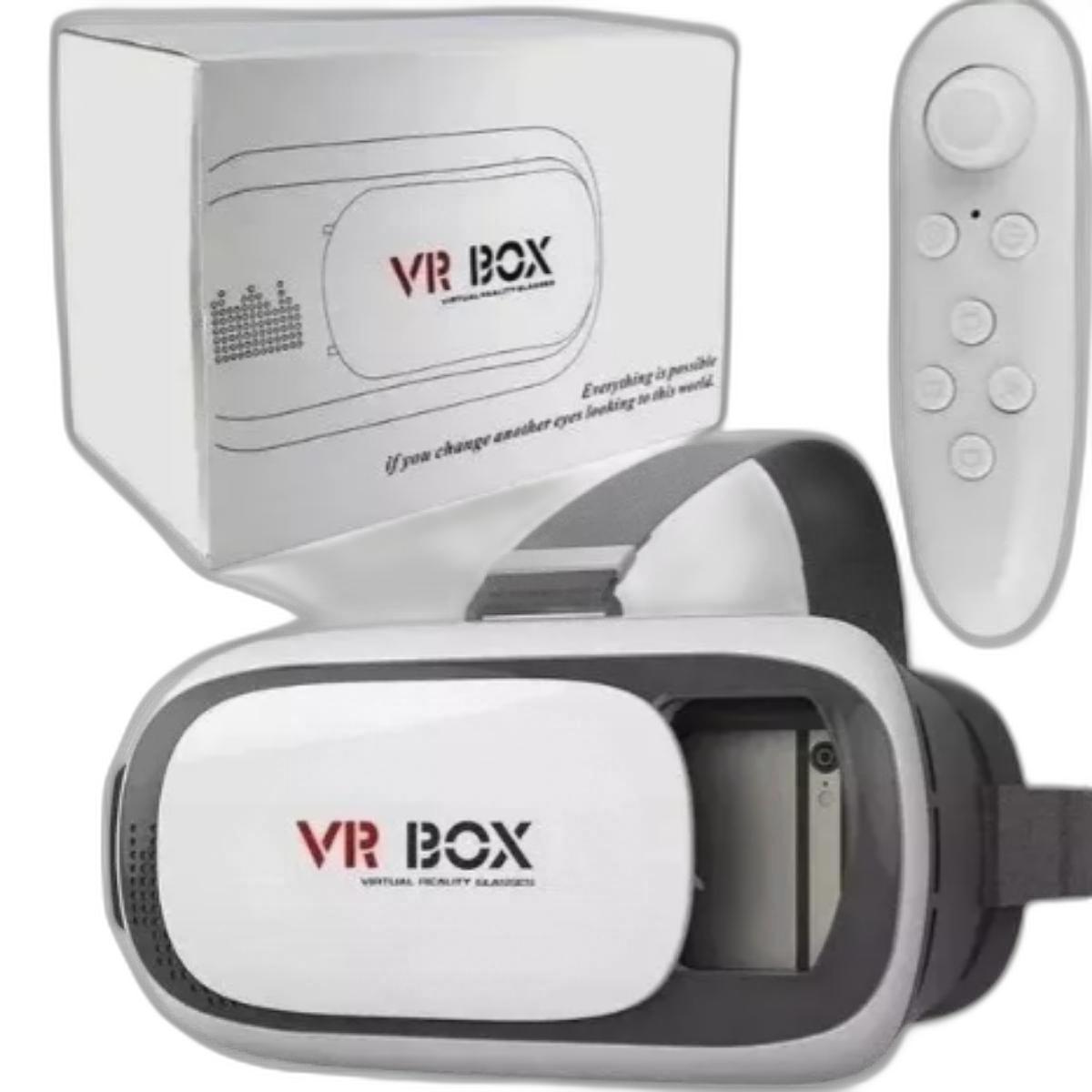 Miniatura Óculos Vr Box 2.0 + Controle Bluetooth - Entrega Rápida