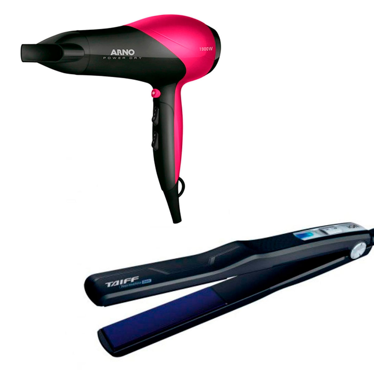 Miniatura Secador Cabelo Arno Power 127V E Chapinha Taiff Tourmaline
