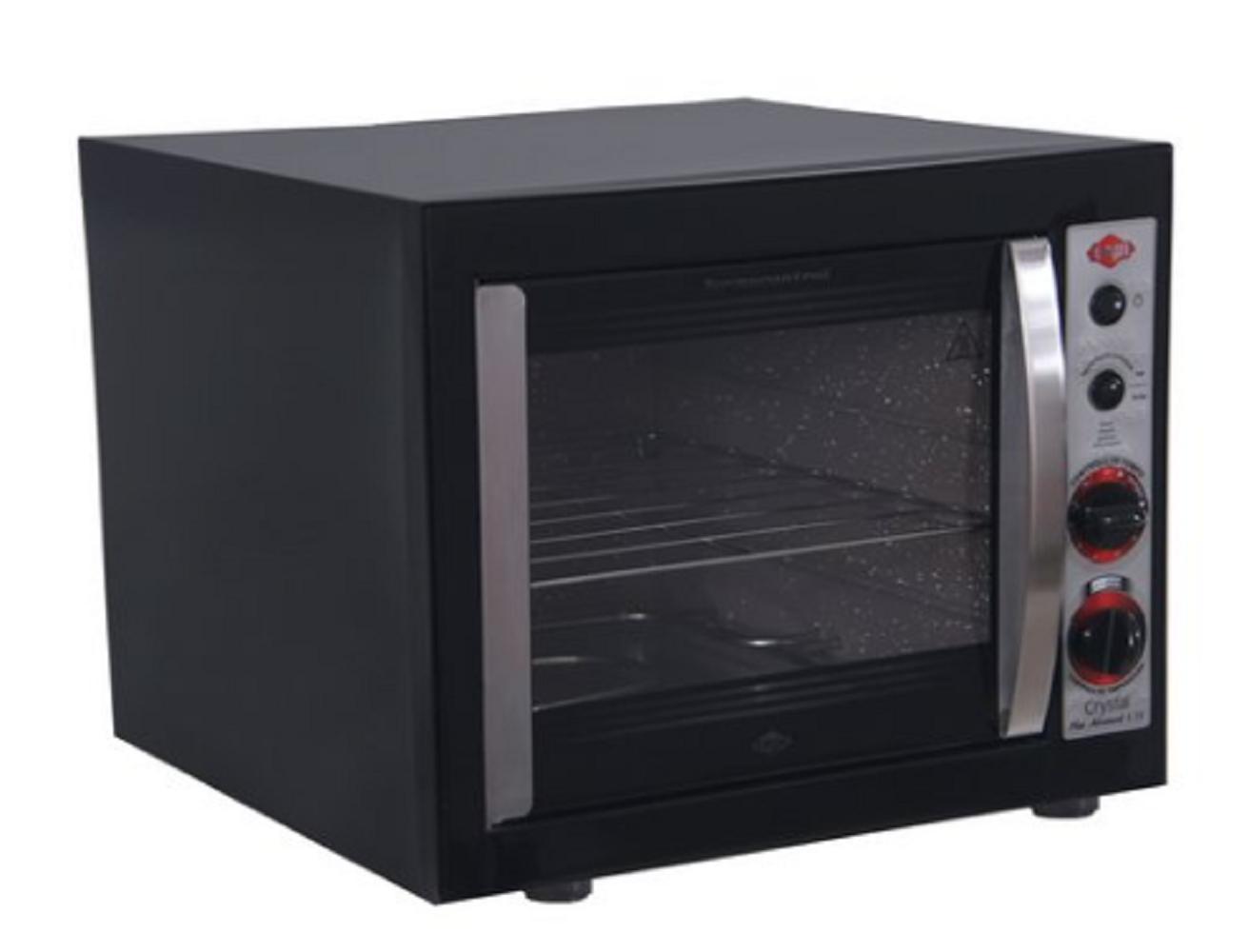 Miniatura Forno Elétrico Layr Crystal Plus Advanced 1750W 46L Preto