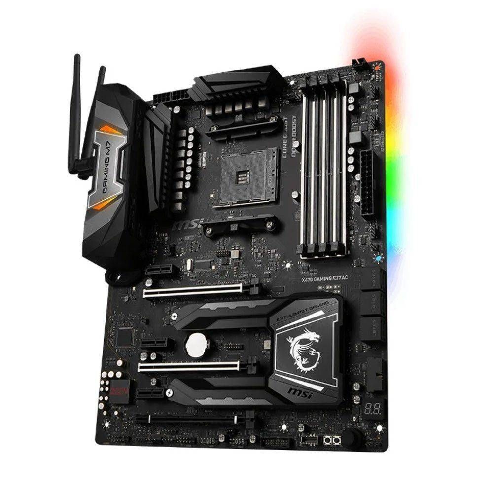 Miniatura Placa mae msi amd x470 gaming m7 ac 64gb(am4) ddr4 - x470