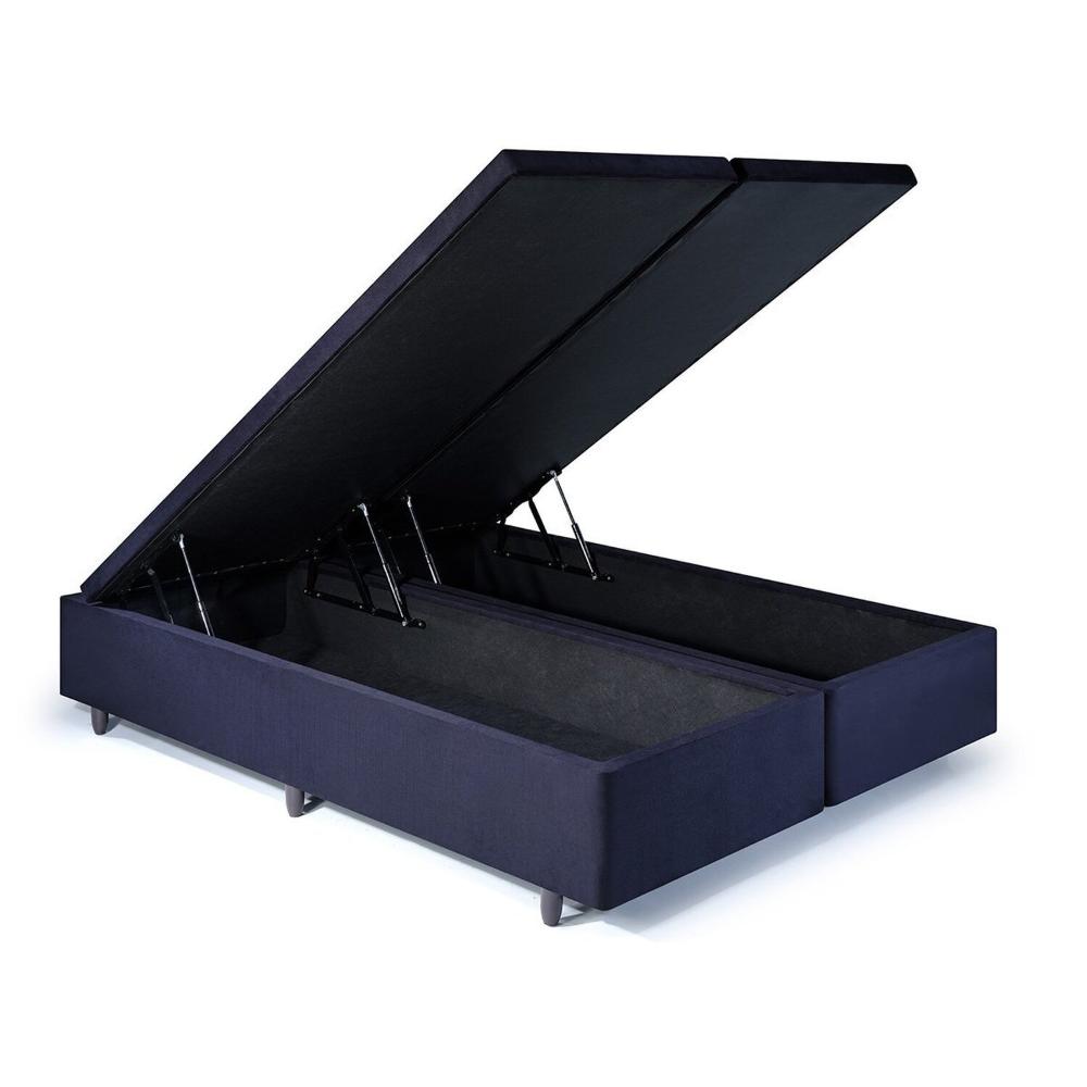 Miniatura Cama Box Baú King 193cm x 203 cm Preto