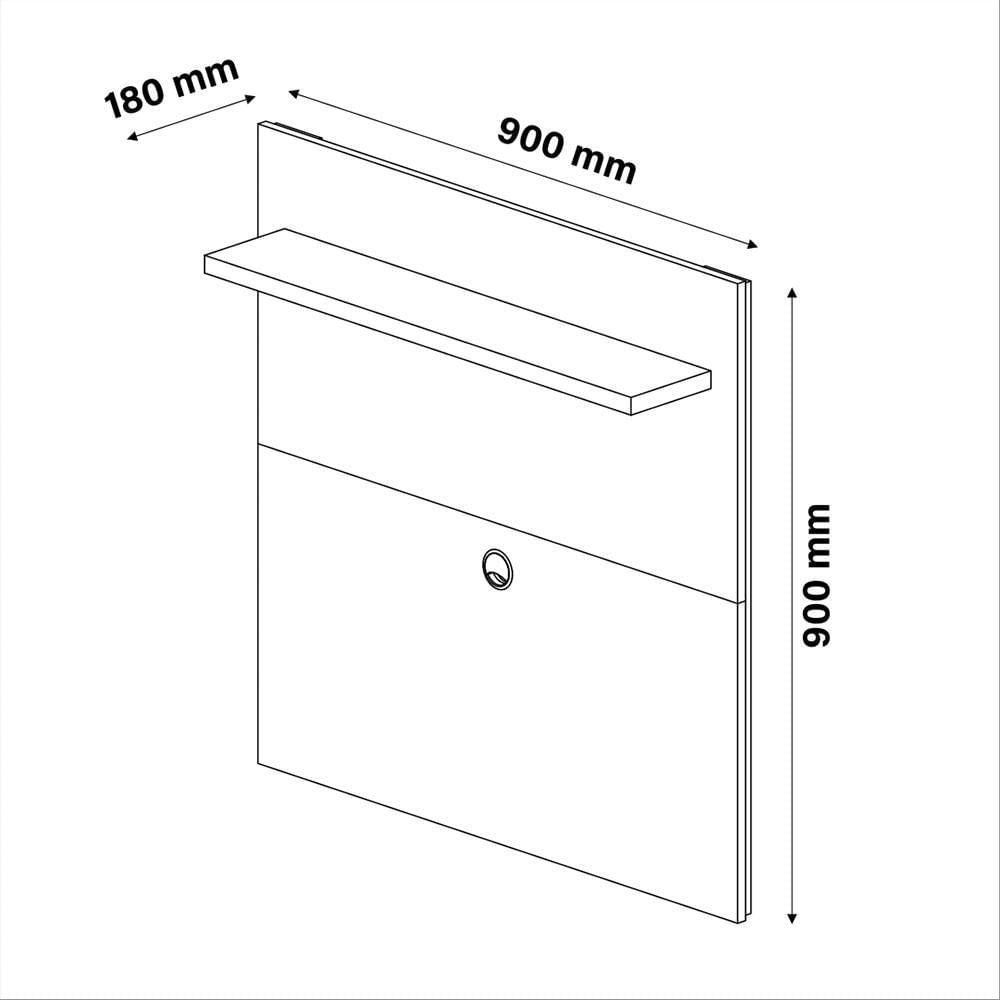 Combo Painel Para Tv + Rack Yan Patrimar Preto Preto