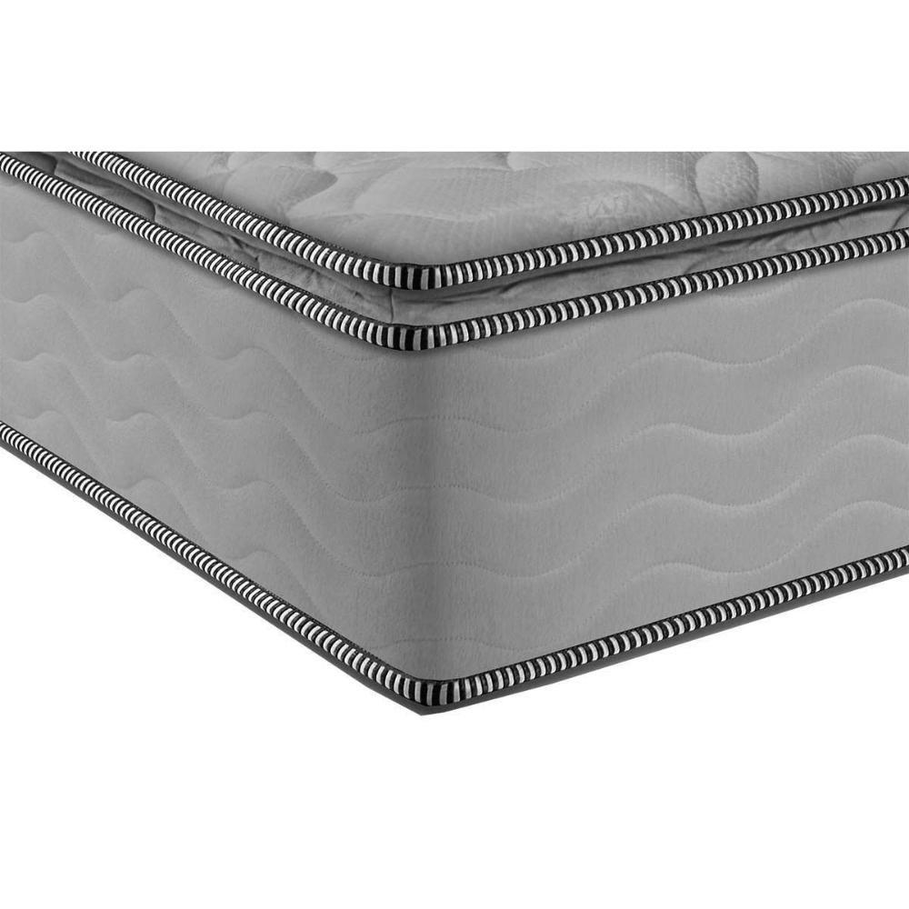 Miniatura Cama Box King: Colchão Molas Probel Masterpocket Perfil Springs Premium White + Base White(193X203)