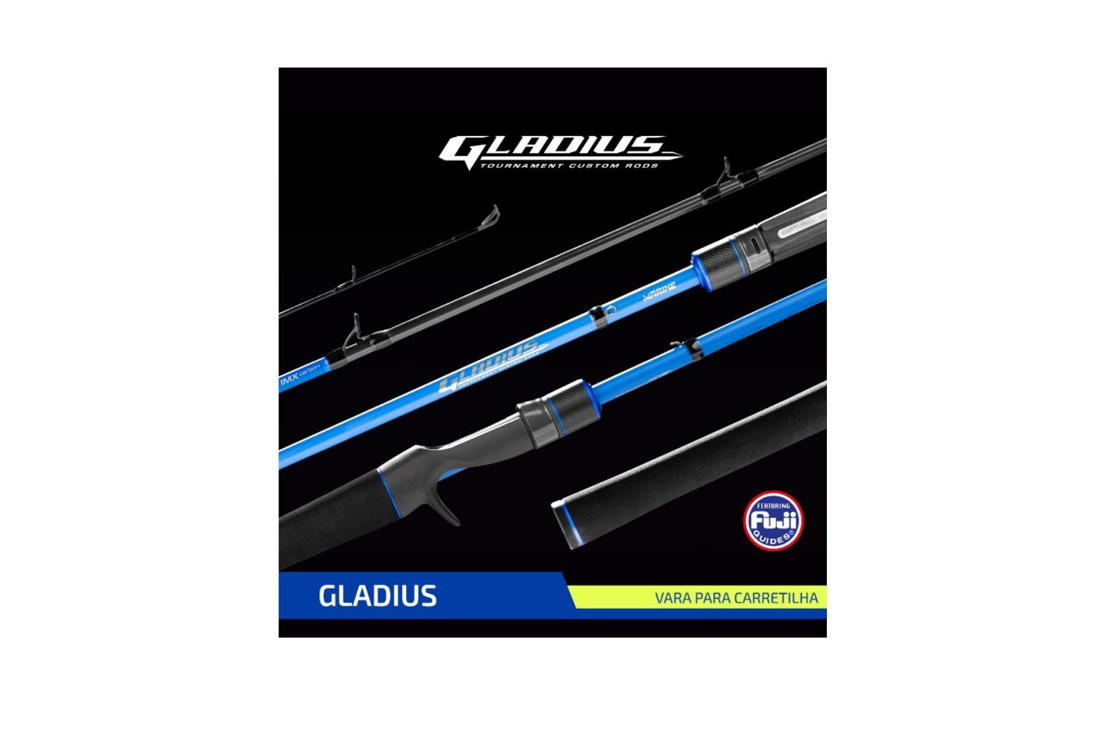Miniatura Vara Carretilha Marine Gladius Gl-601Mlf 1,83M 10 - 14Lbs