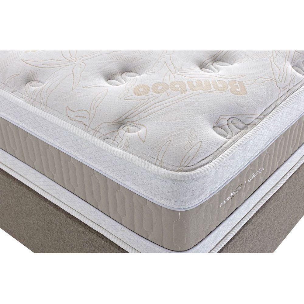 Miniatura Colchão Casal Espuma Visco Gel Ensacadas Masterpocket Royals Sleep C1666 Visco Double Pillow (138x188x35) - Herval