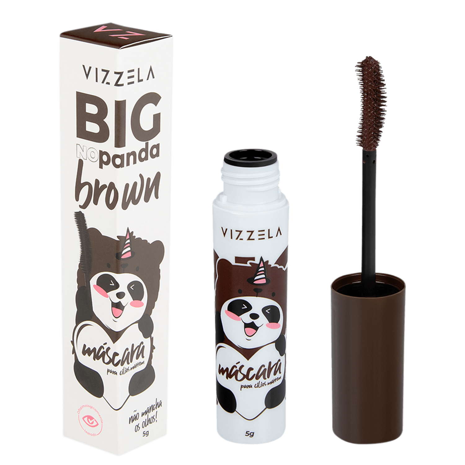 Miniatura Vizzela Cosméticos Big No Panda Brown - Máscara para Cílios 5g