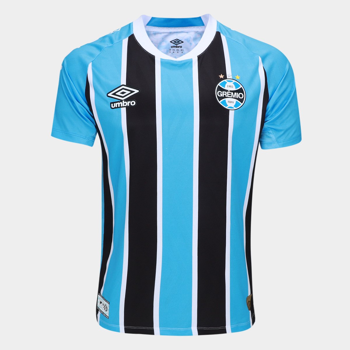 Miniatura Camisa Grêmio I 25/26 Jogador Umbro Masculina Azul+Preto - G