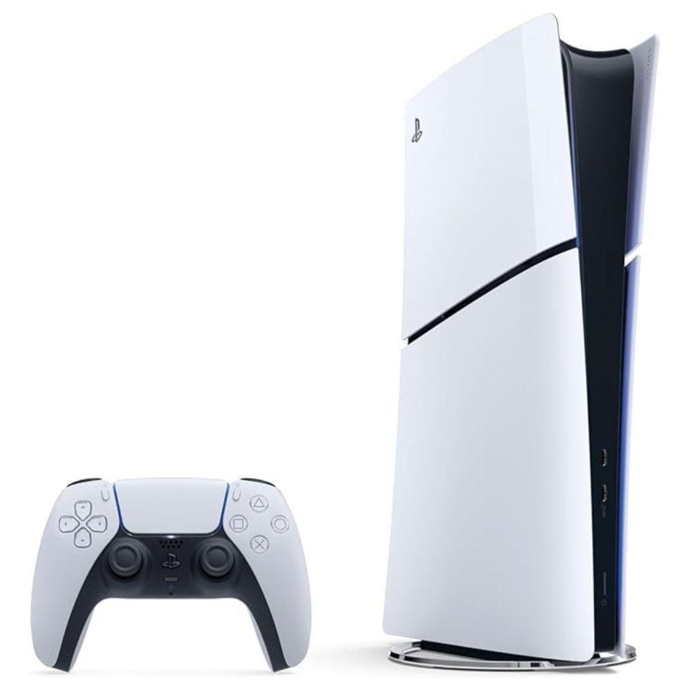 Miniatura Console Playstation 5 Slim Edição Digital 825GB Com 2 Jogos Branco