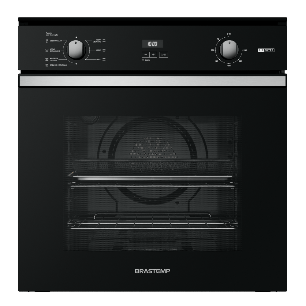 Miniatura Forno de Embutir Elétrico com Função Air Fryer Brastemp - BOF84AE 220v