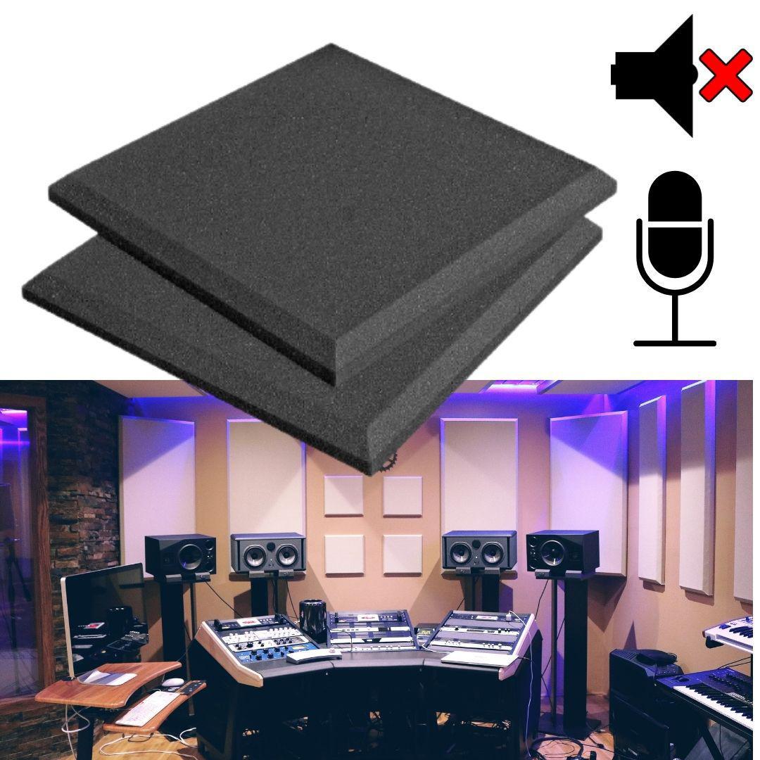 Miniatura Kit 10 Placas Isolamento Acústico Antirruídos Parede