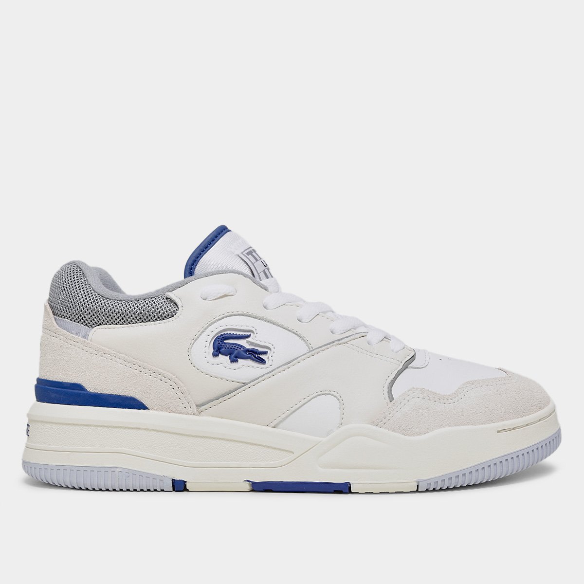 Miniatura Tênis Lacoste Line Shot Masculino Branco+Cinza - 38