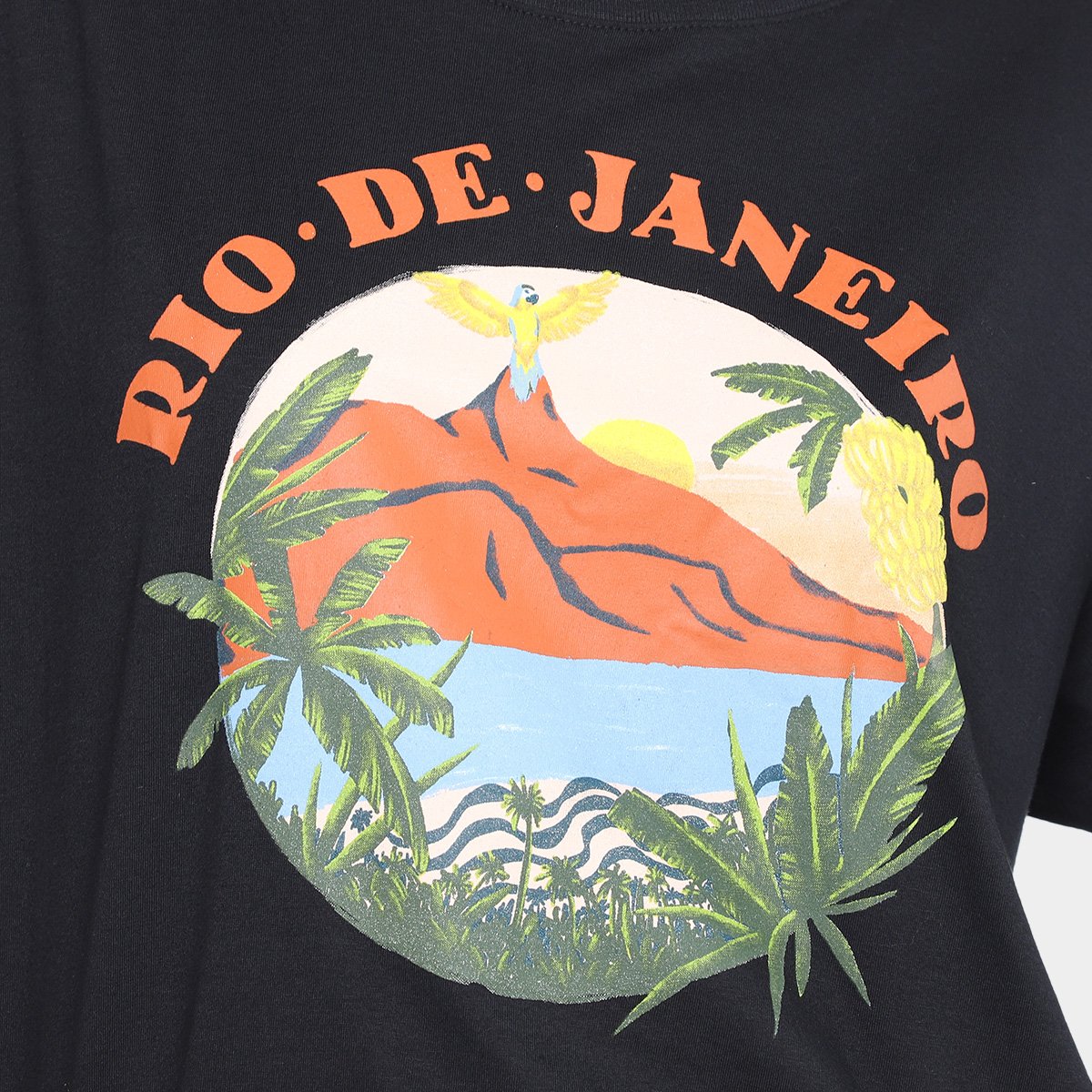 Miniatura Camiseta Farm Rio De Janeiro Feminina Preto - G