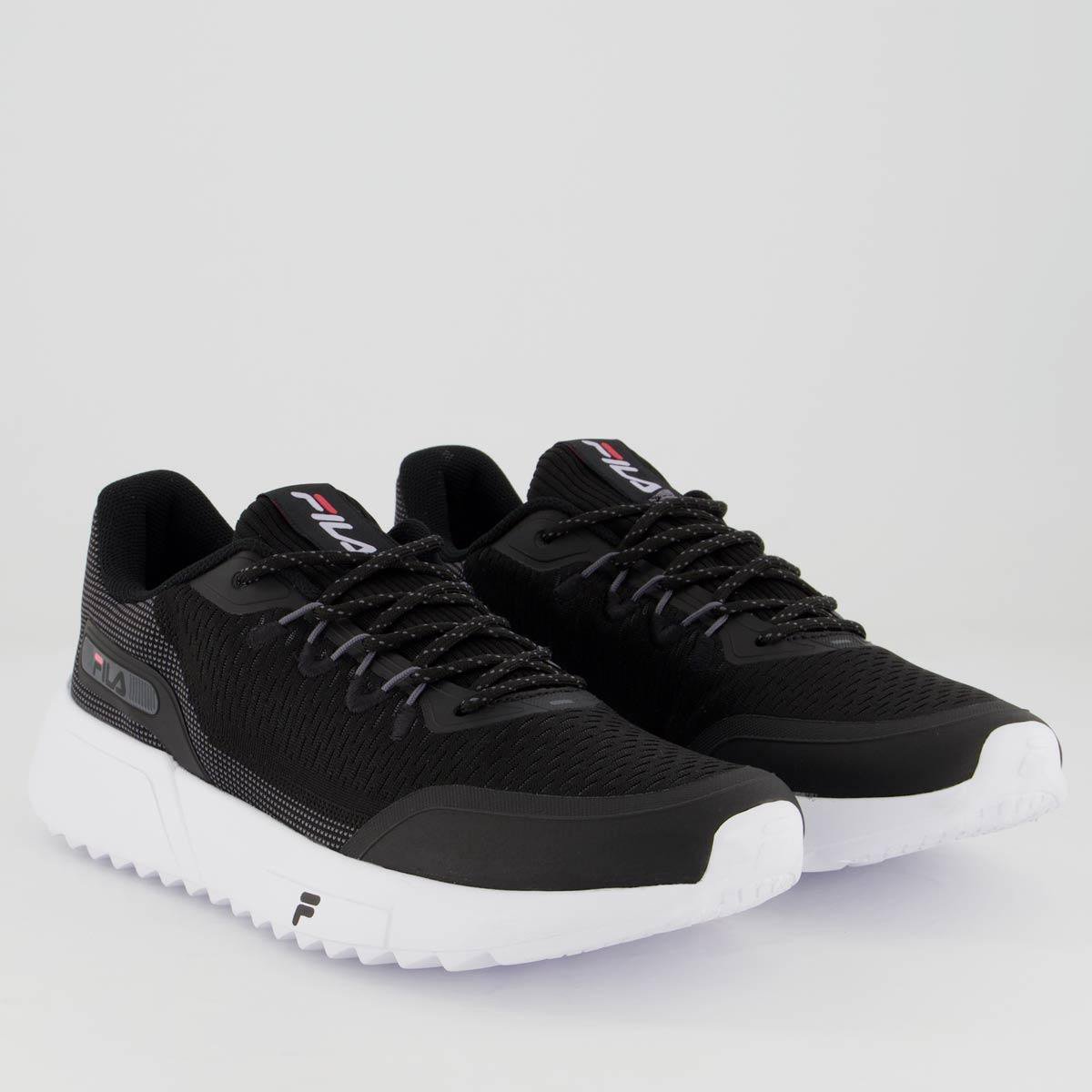 Miniatura Tênis Fila Step Feminino Preto+Rosa - 33