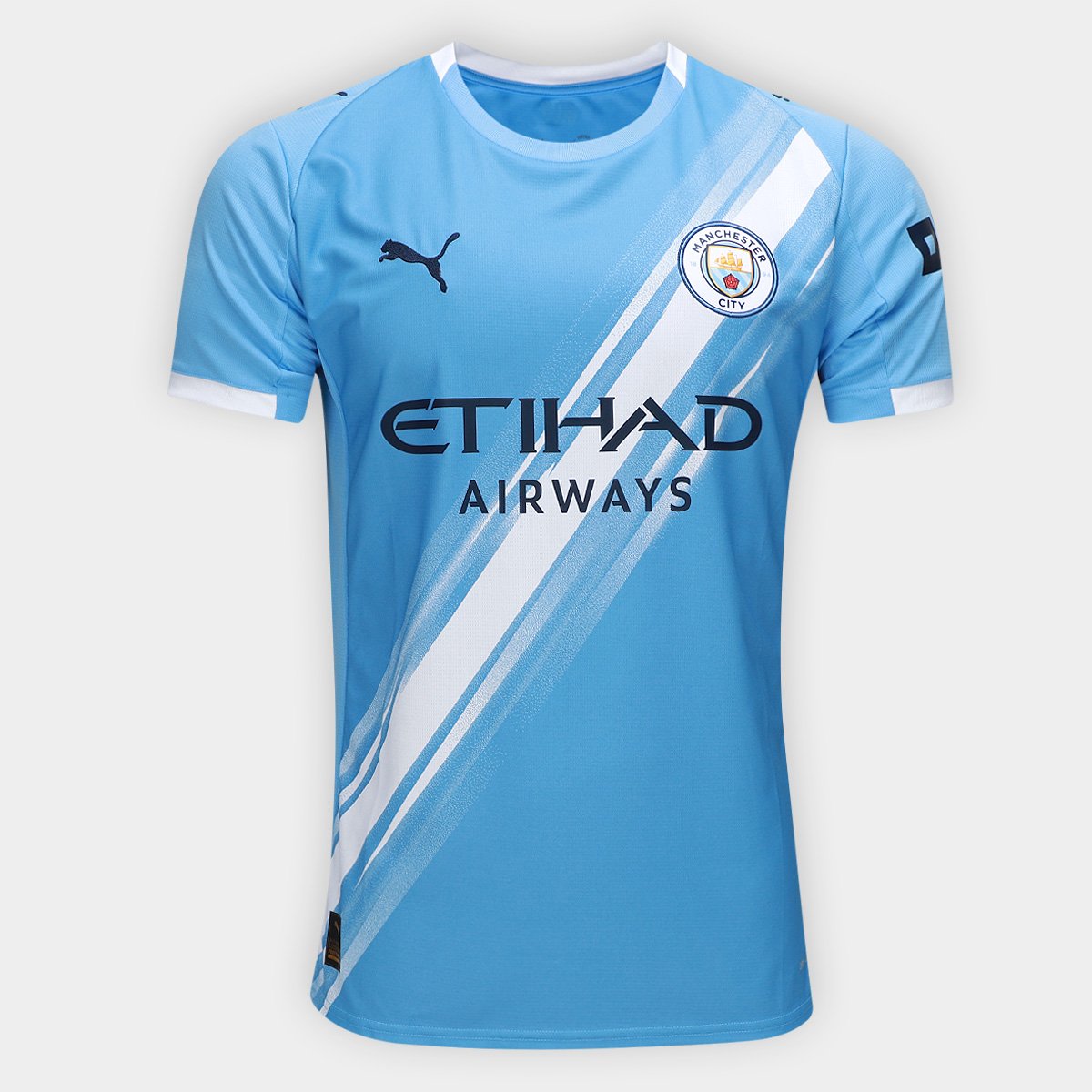 Miniatura Camisa Manchester City Home 25/26 s/n Torcedor Puma Masculina Azul - EGG